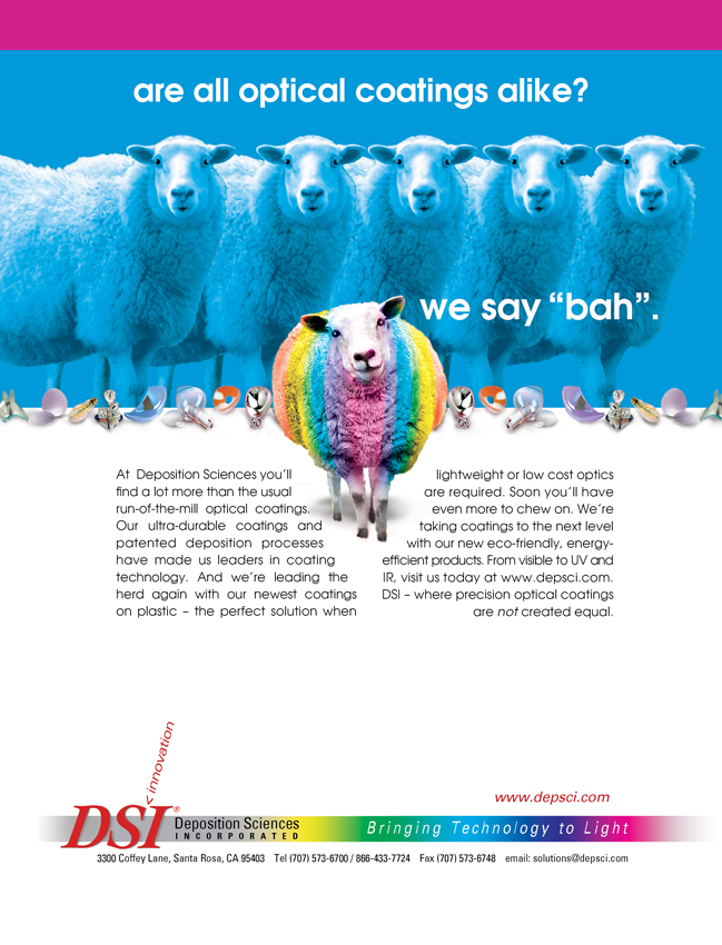 DSI Durable Thin Film Optical Coatings for Commercial Applications Ad